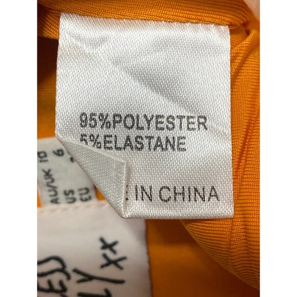 Princess Polly Women's Orange Strapless Bustier Corset Crop Tank Tube Top Sz 61 - Picture 5 of 5